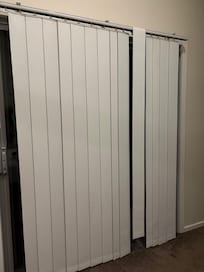 Master Bed vertical blinds