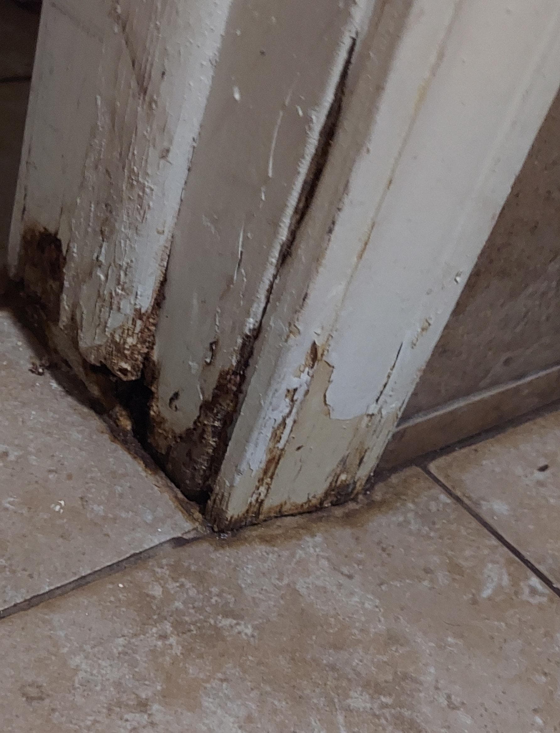 Door to the bathroom