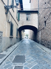 Steps from the apartment you will find charming streets