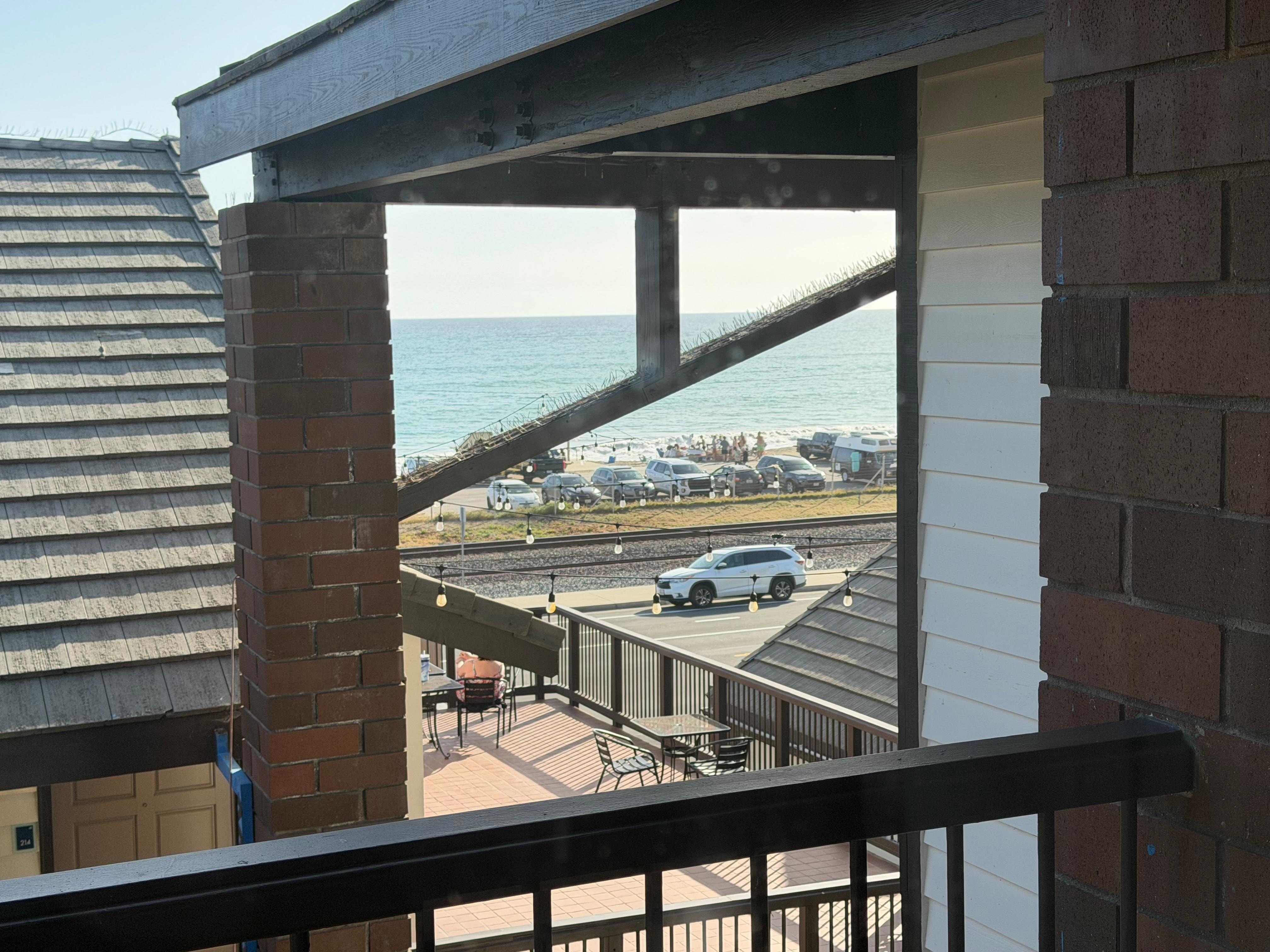 Our partial ocean view from room #305