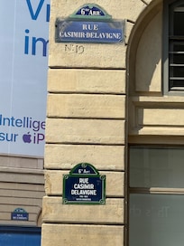 The street sign.
