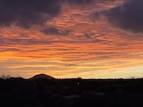 Sunset for the rooftop deck.