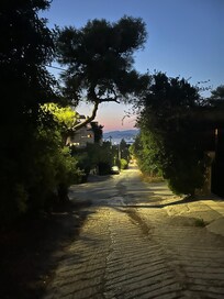 Night time walk down the hill