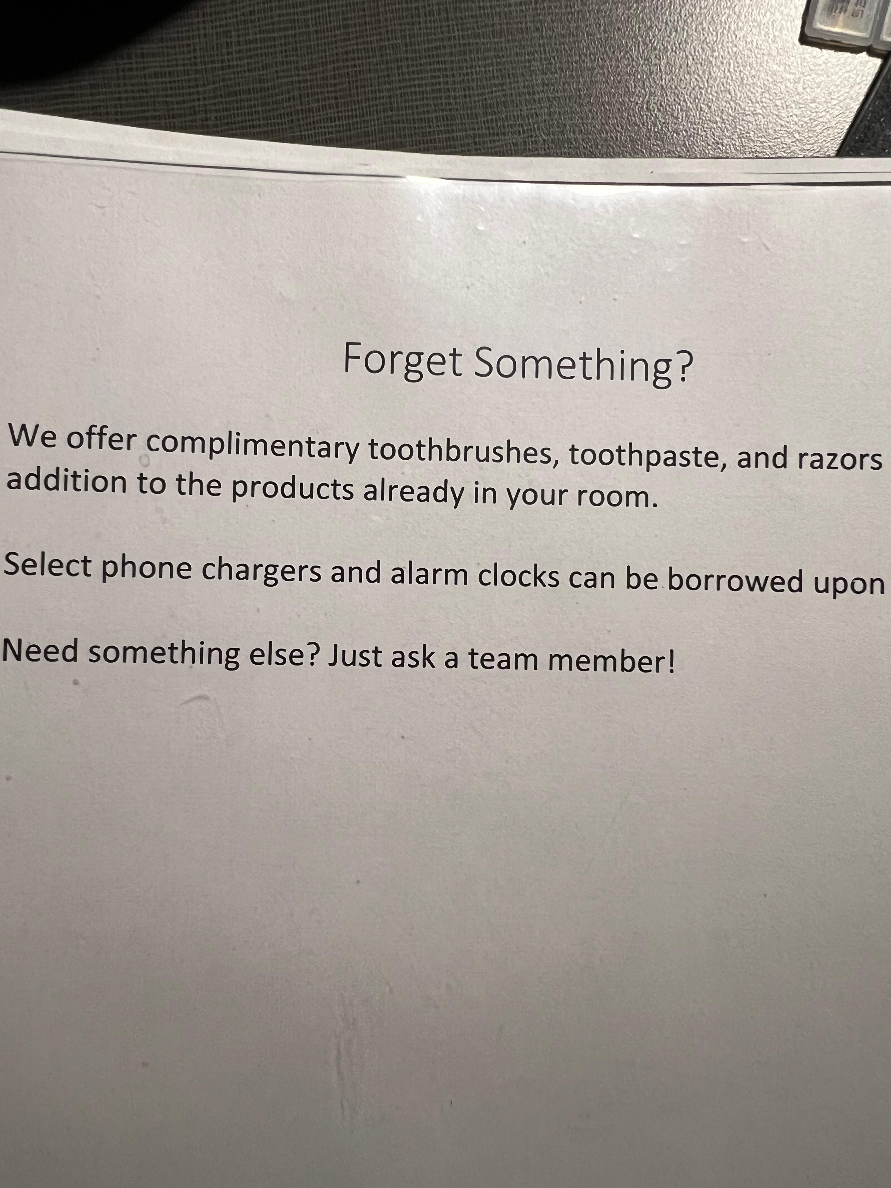 Instruction to contact team member, but no info about doing that.