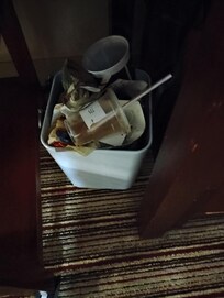 Trash in the room
