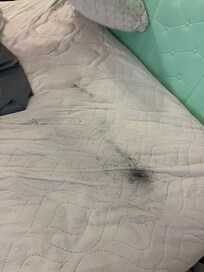 Stains on mattress topper