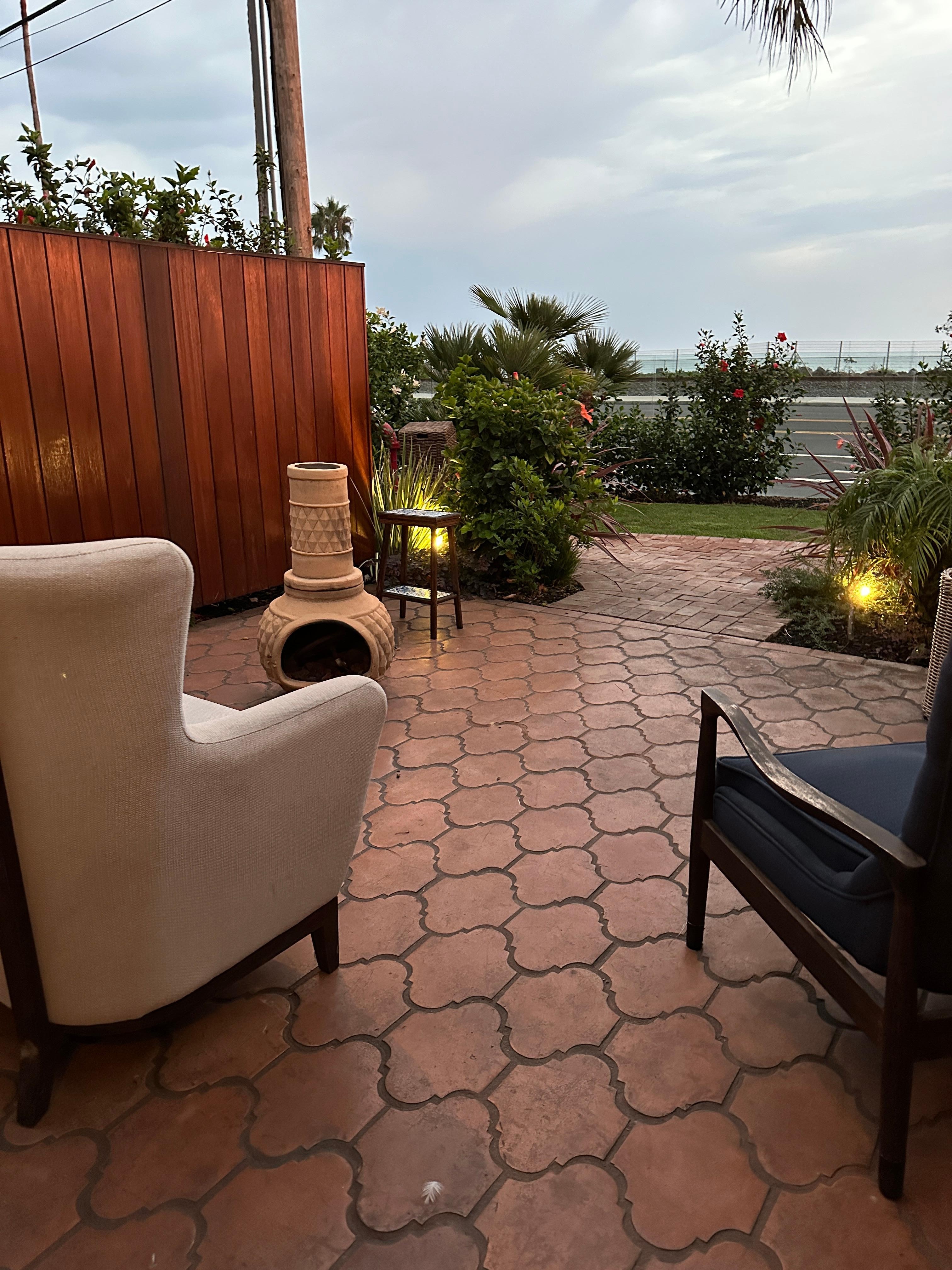 Private patio