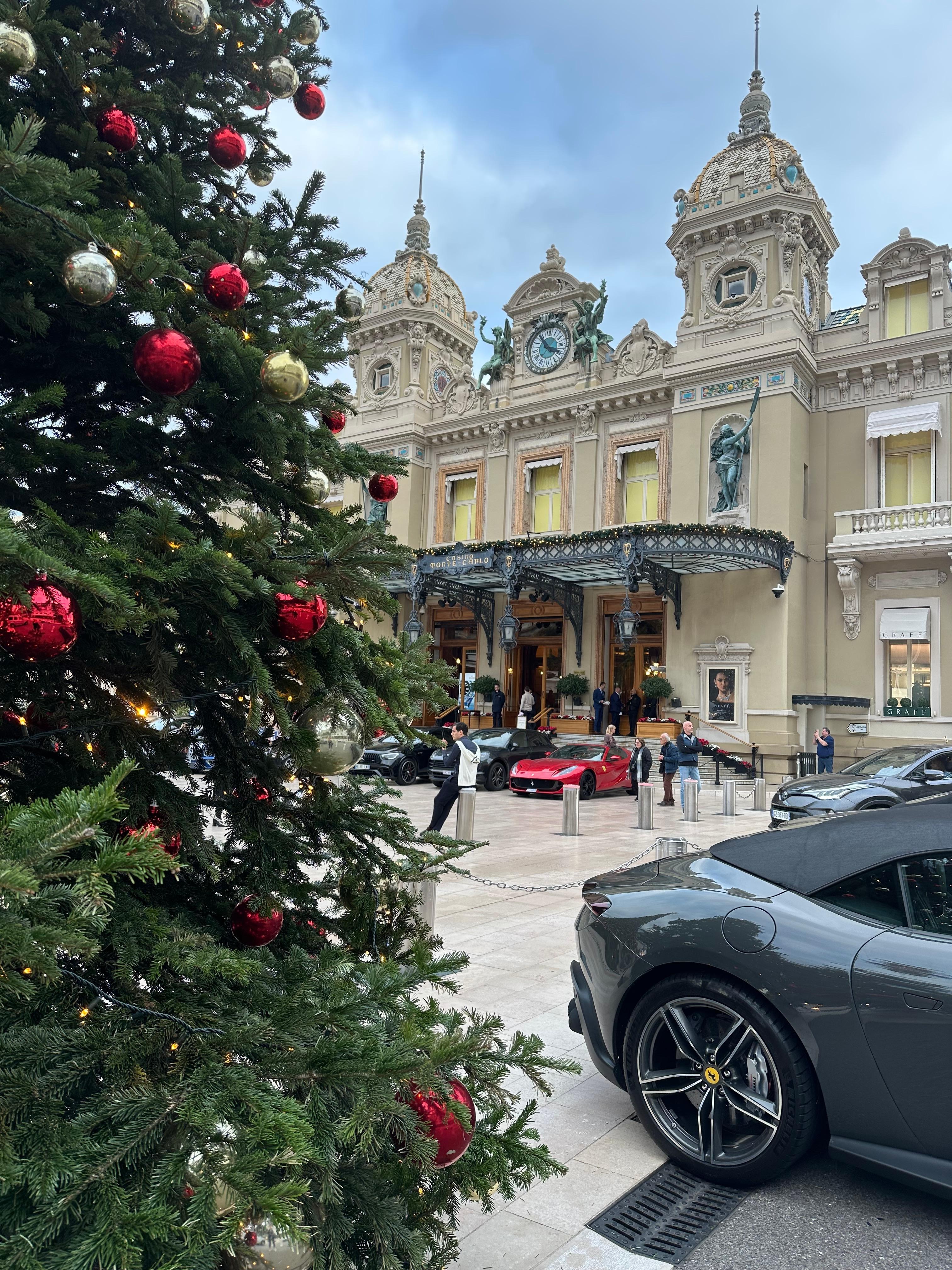 Casino Square Christmas decorations 