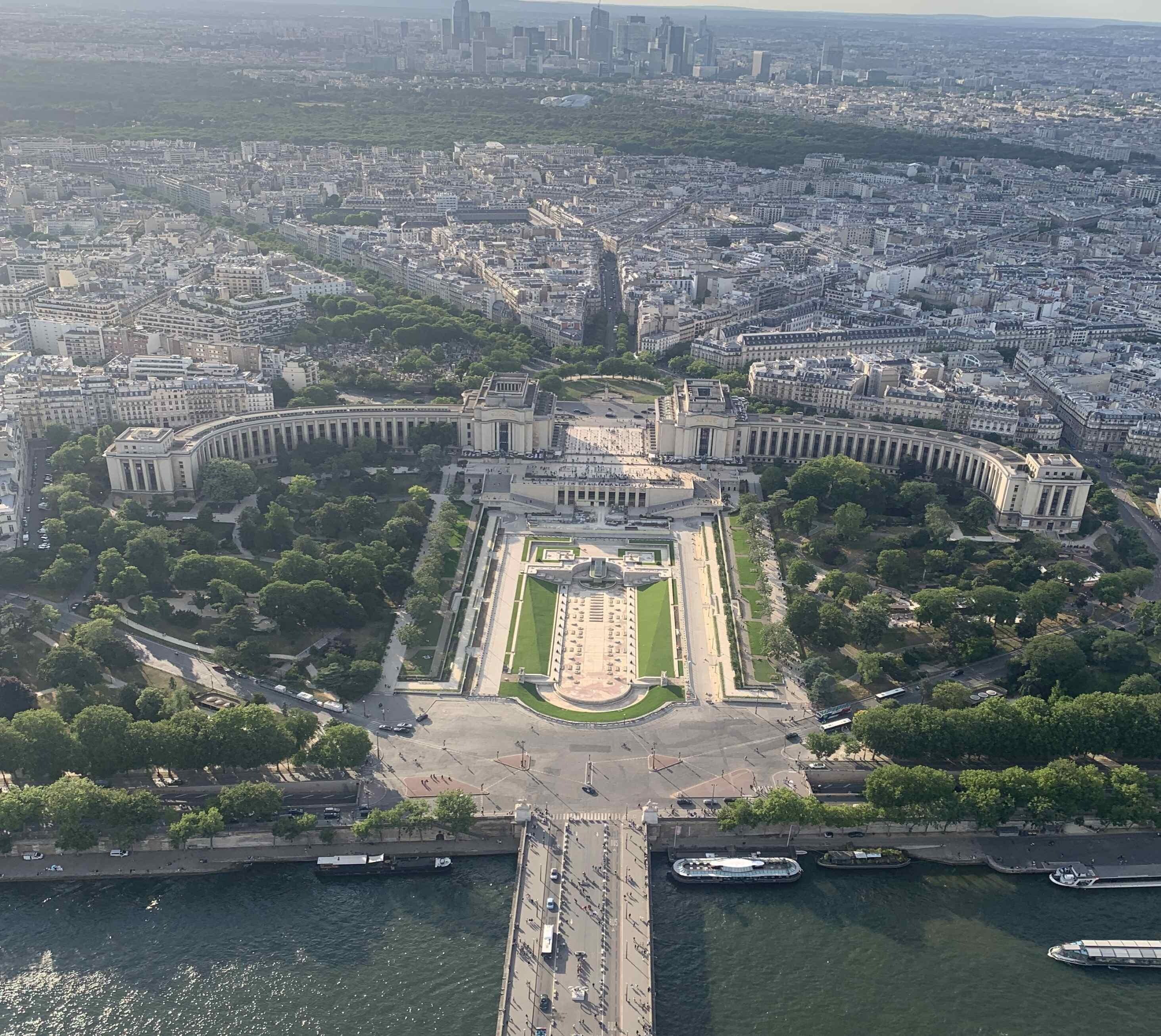 View from 3rd stage of Eiffel Tower