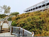 From the beach area