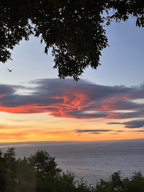 Sunset view from living room window. So beautiful!