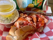 Eaton seafood market 2 minutes away on foot