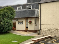 Outside view of room block