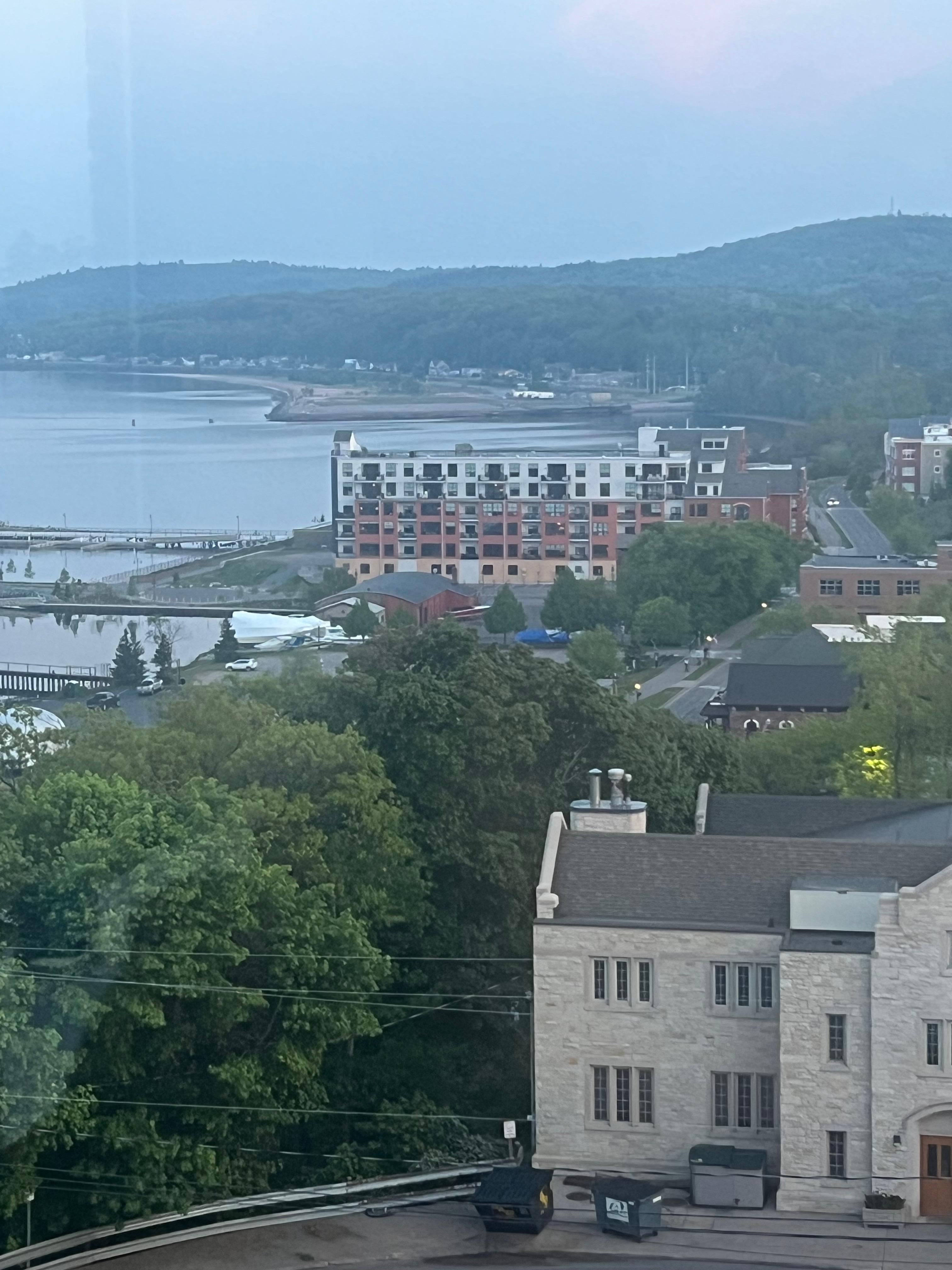 View from hotel