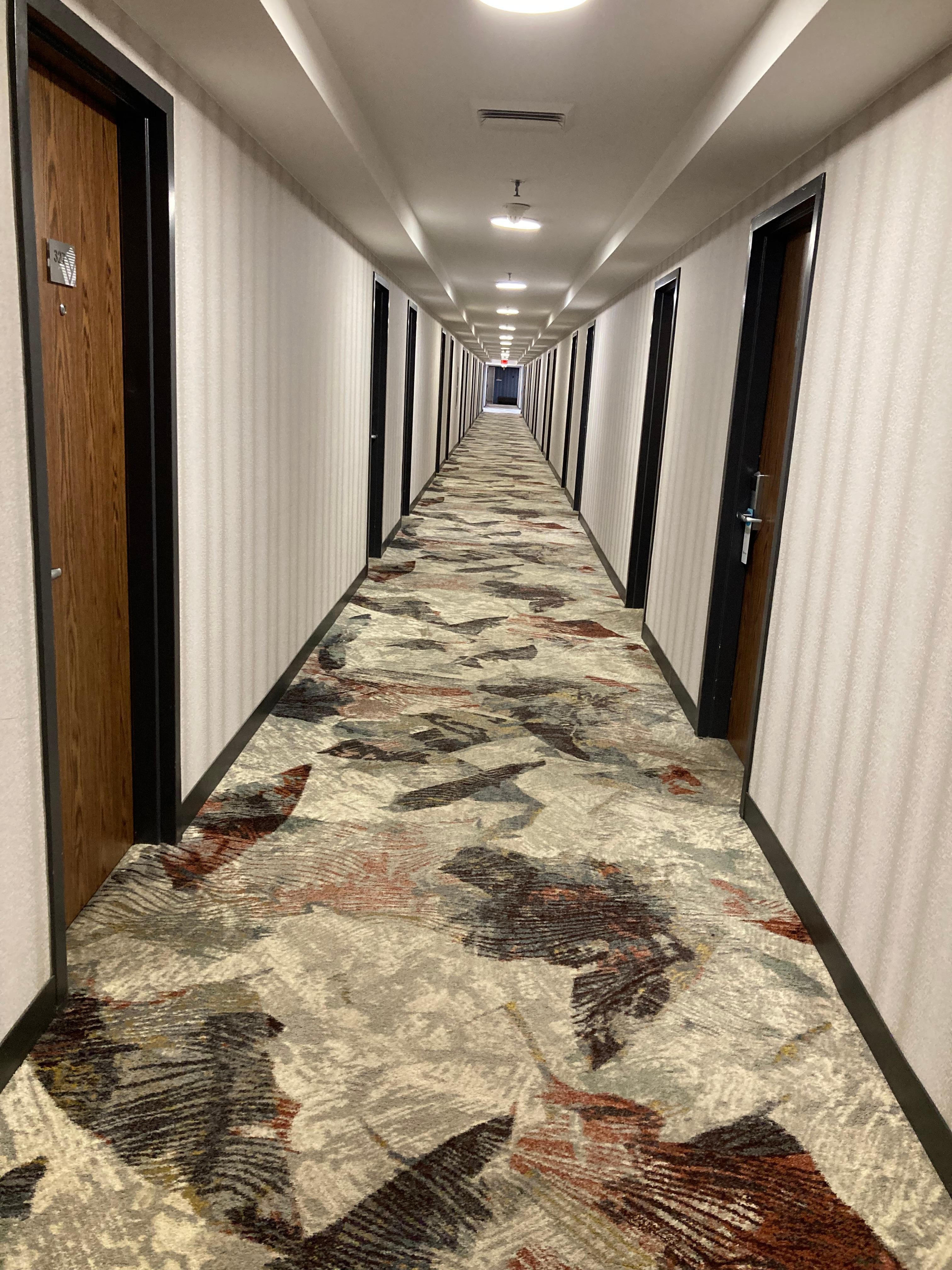 Loooong hallways to rooms