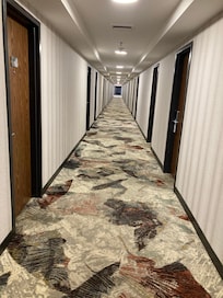 Loooong hallways to rooms