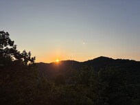 Sunrise view from upper deck
