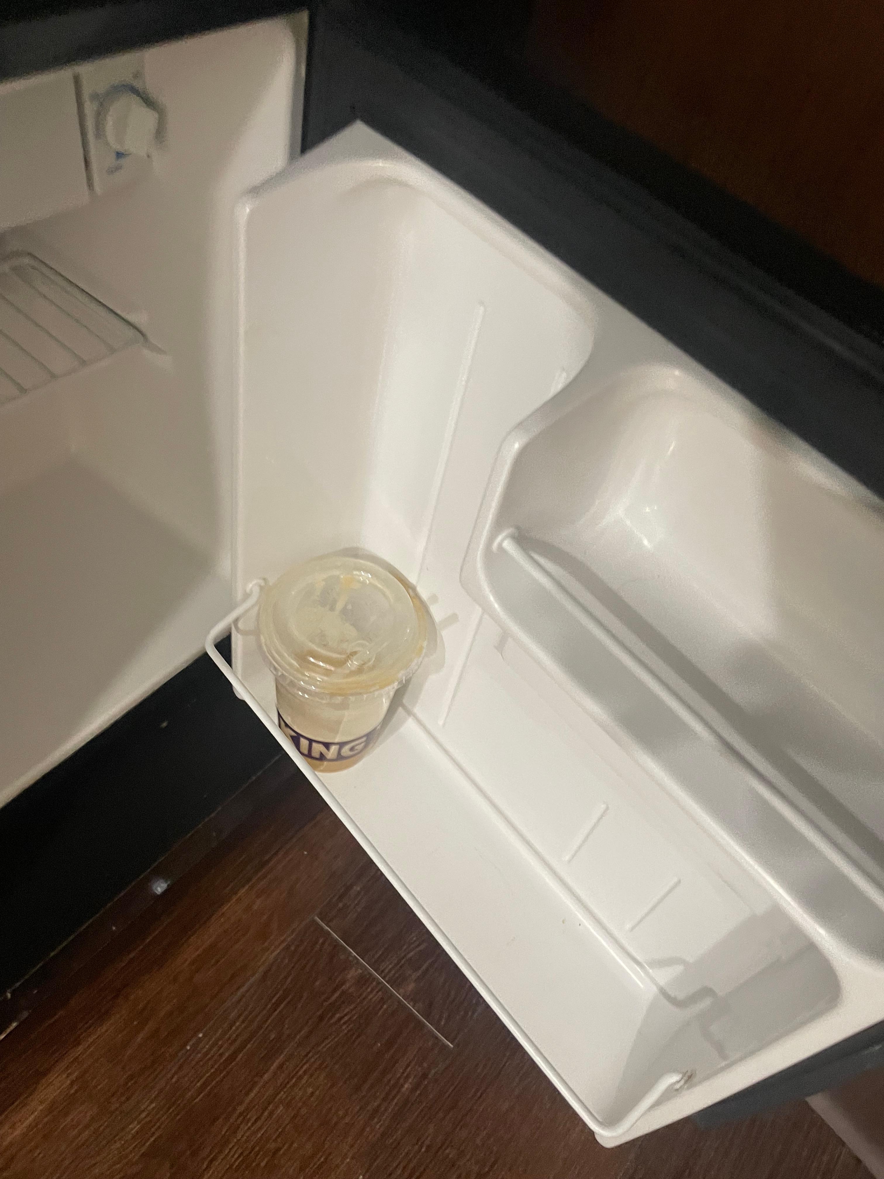 Coffee I found when I opened the fridge right after checkin 