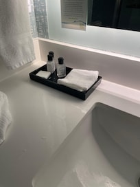 The same soap and amenities since I been there.