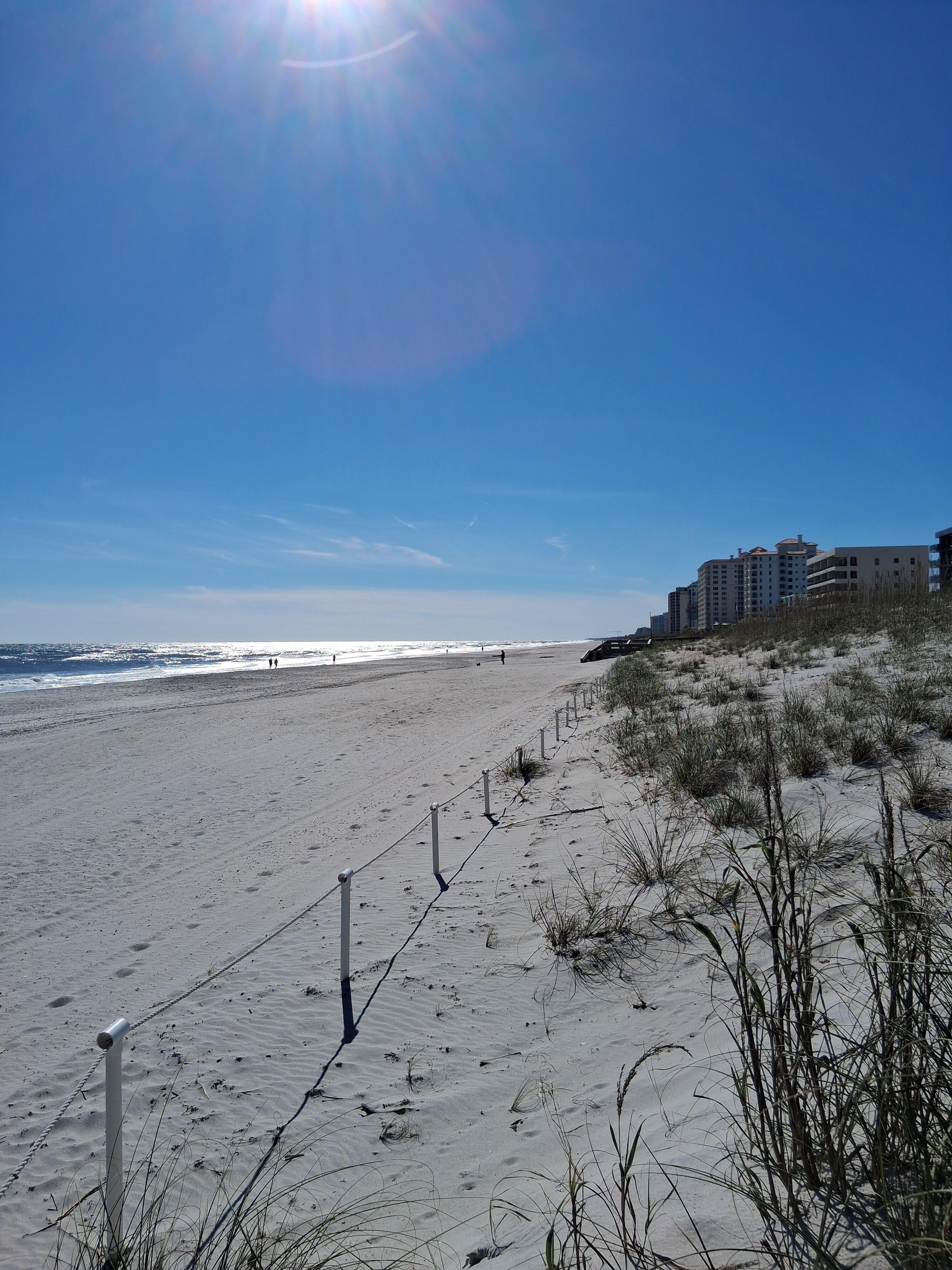 Beach access was just steps away