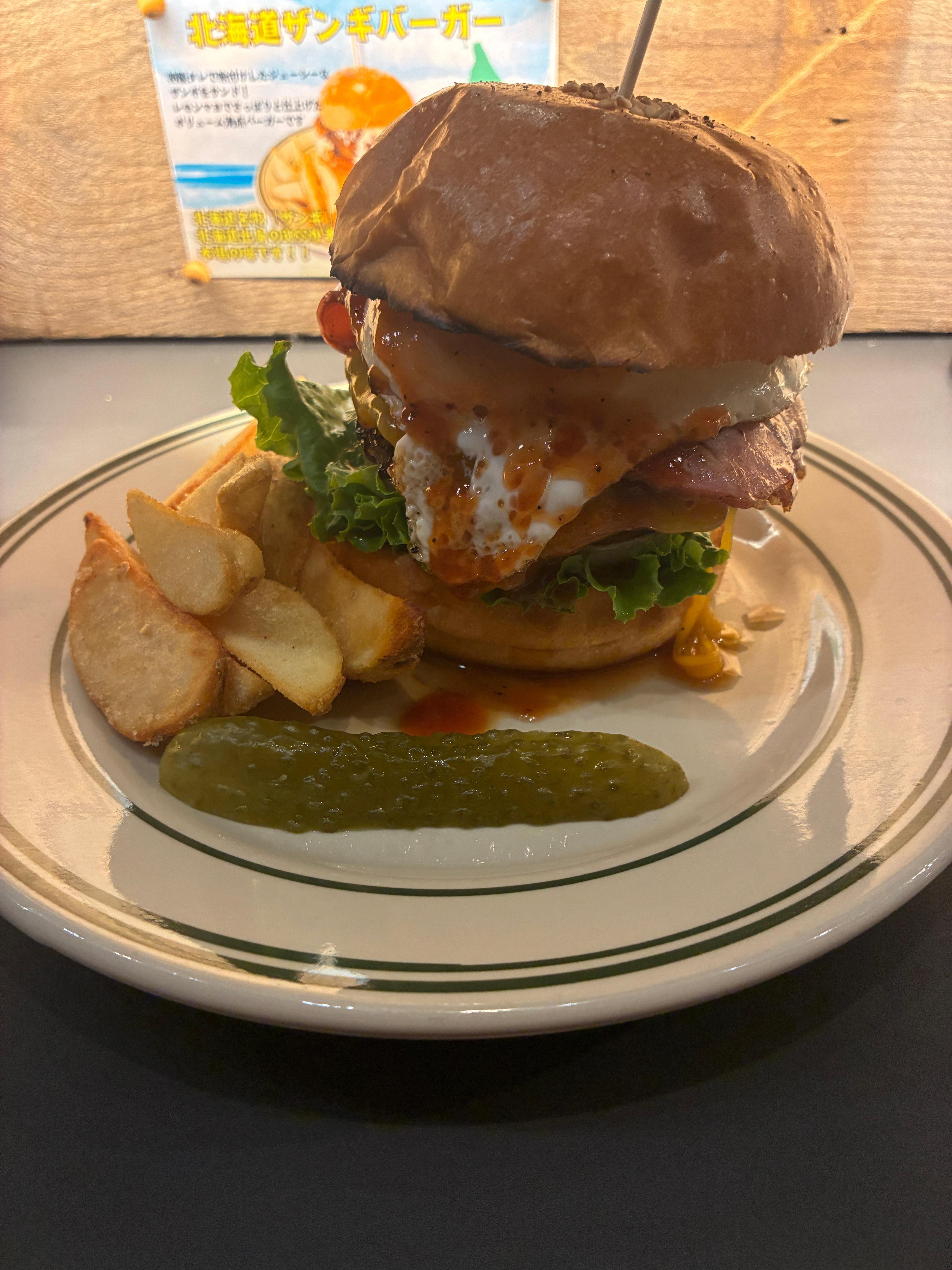 Burger at Sakura Saku 