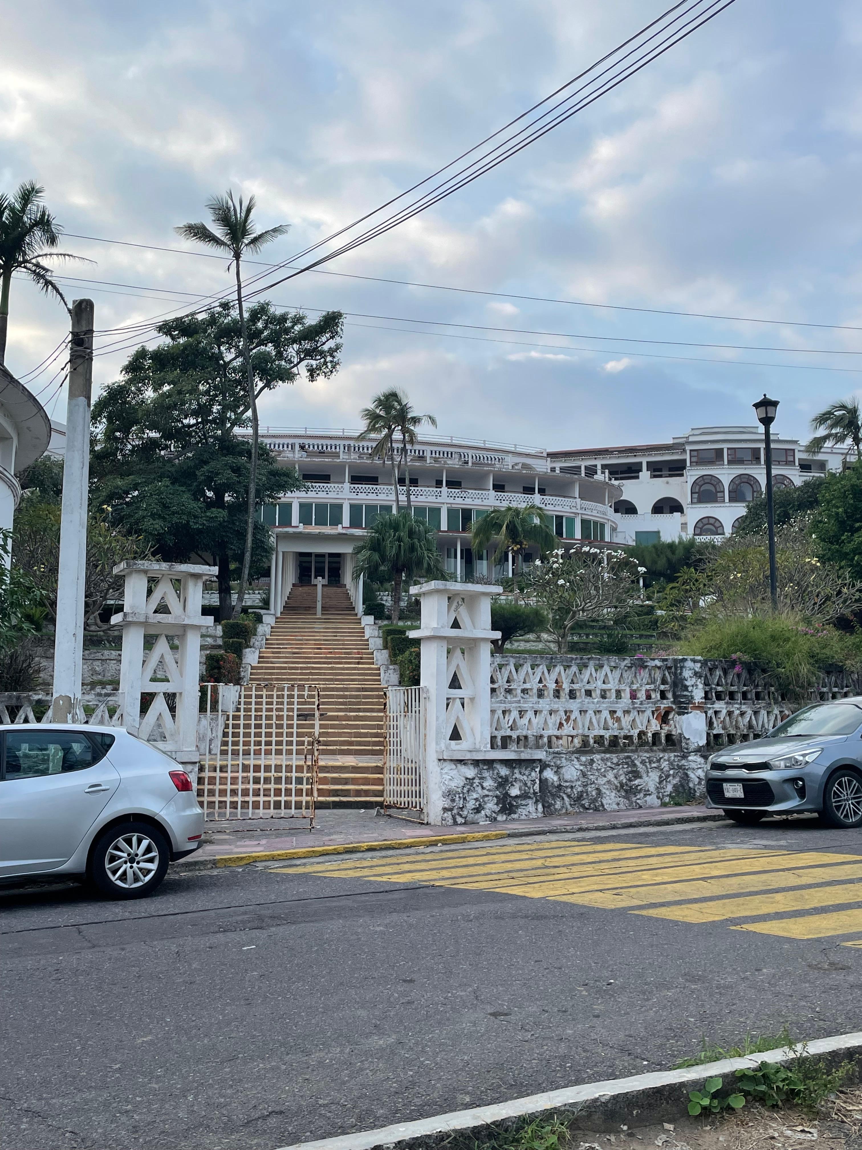 The hotel from the beach.
