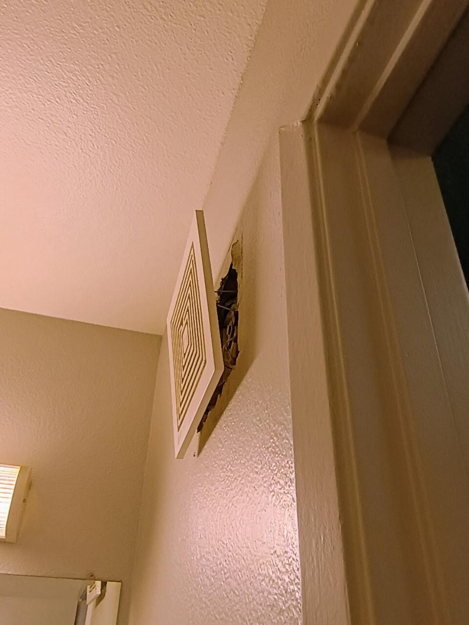This was the fan in the bathroom.  