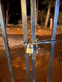 No side gate, no staff to open the gate. How can you leave in case of emergency?