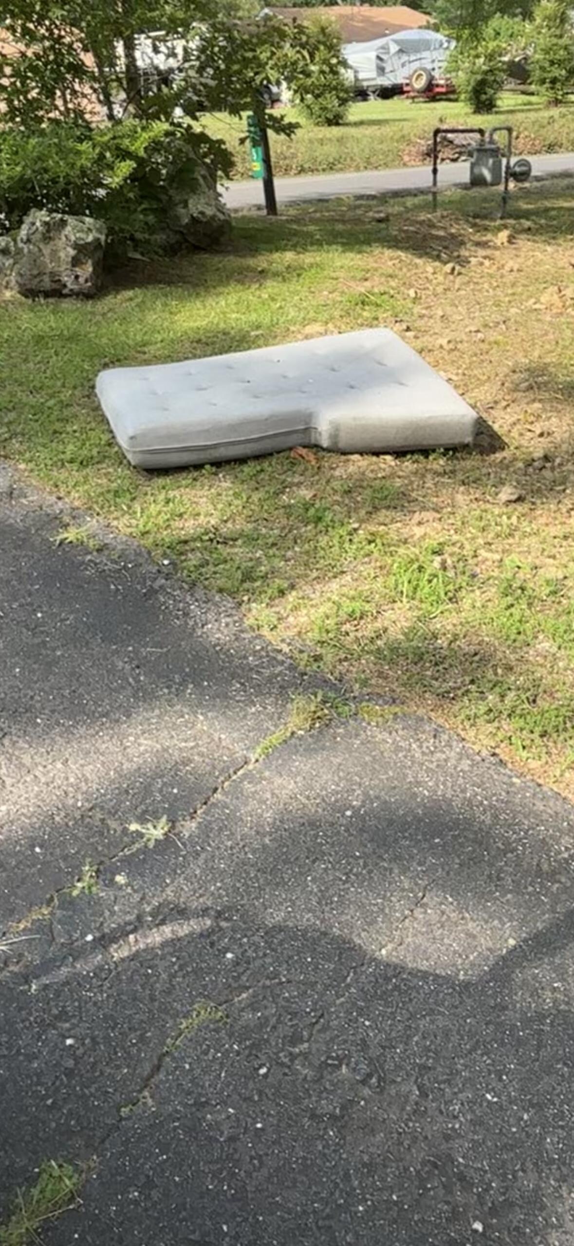 First couch cushion.  Two weeks later and it’s still there.