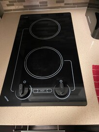 Small two burner stove that is too small for two pans at once