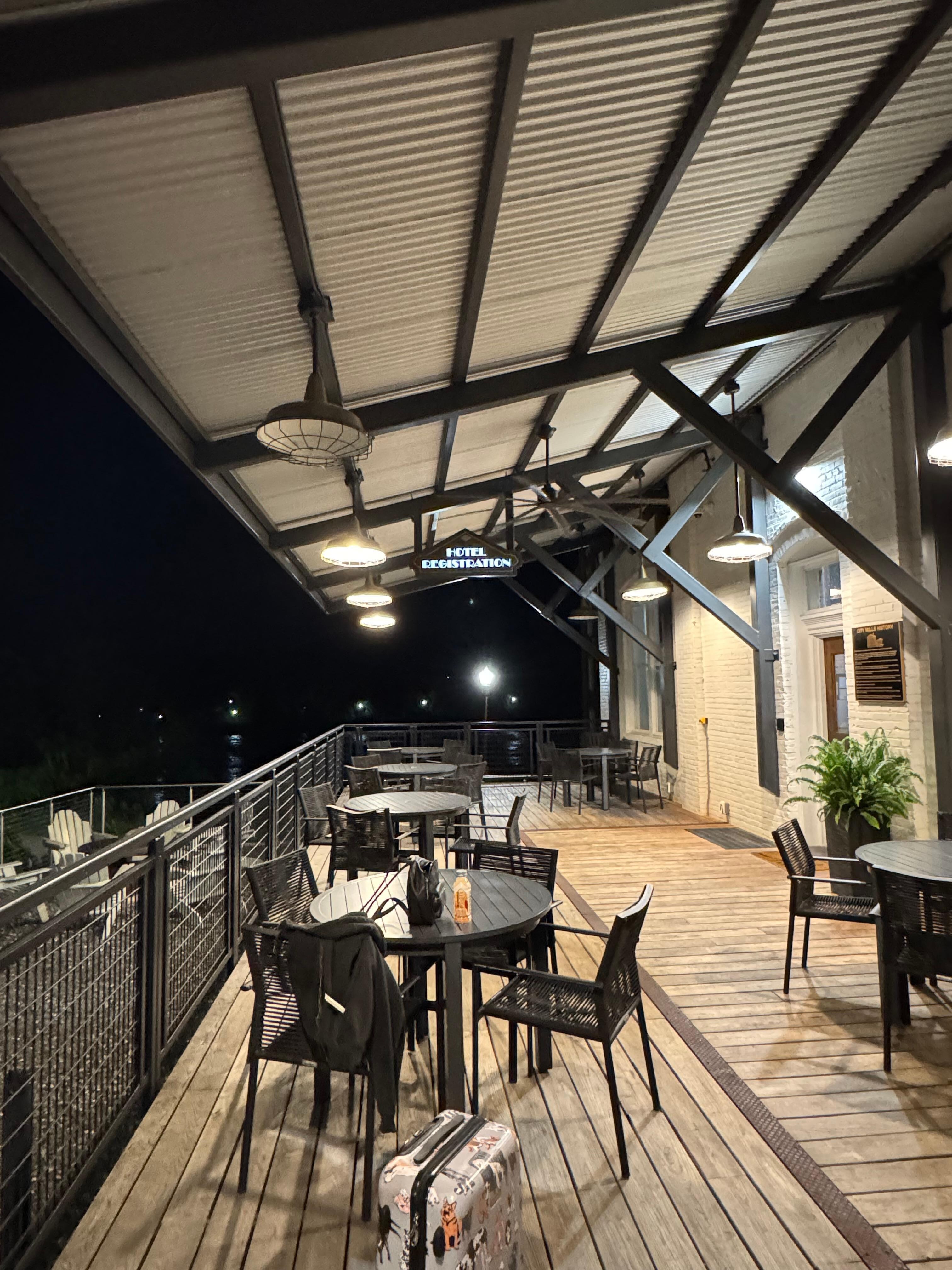 Quaint little patio for an evening drink or morning coffee