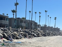 View from beach of front of property- Unit is in back