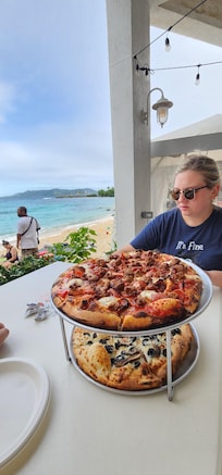 Paradise pizza right next door.