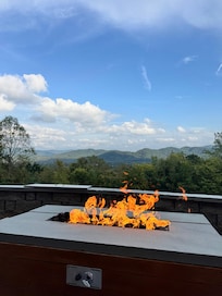 Fire pit at the house
