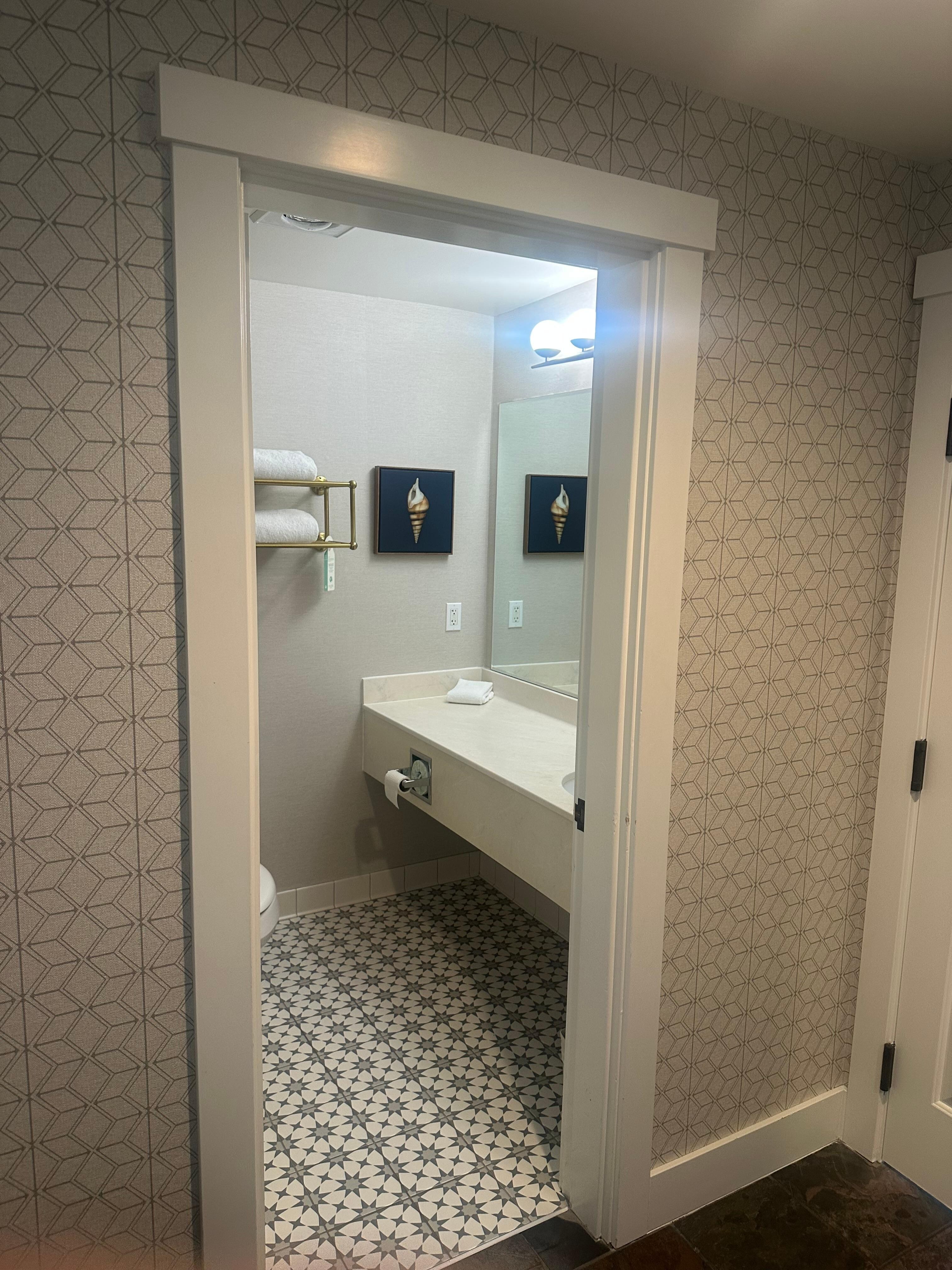Large bathroom with jacuzzi tub