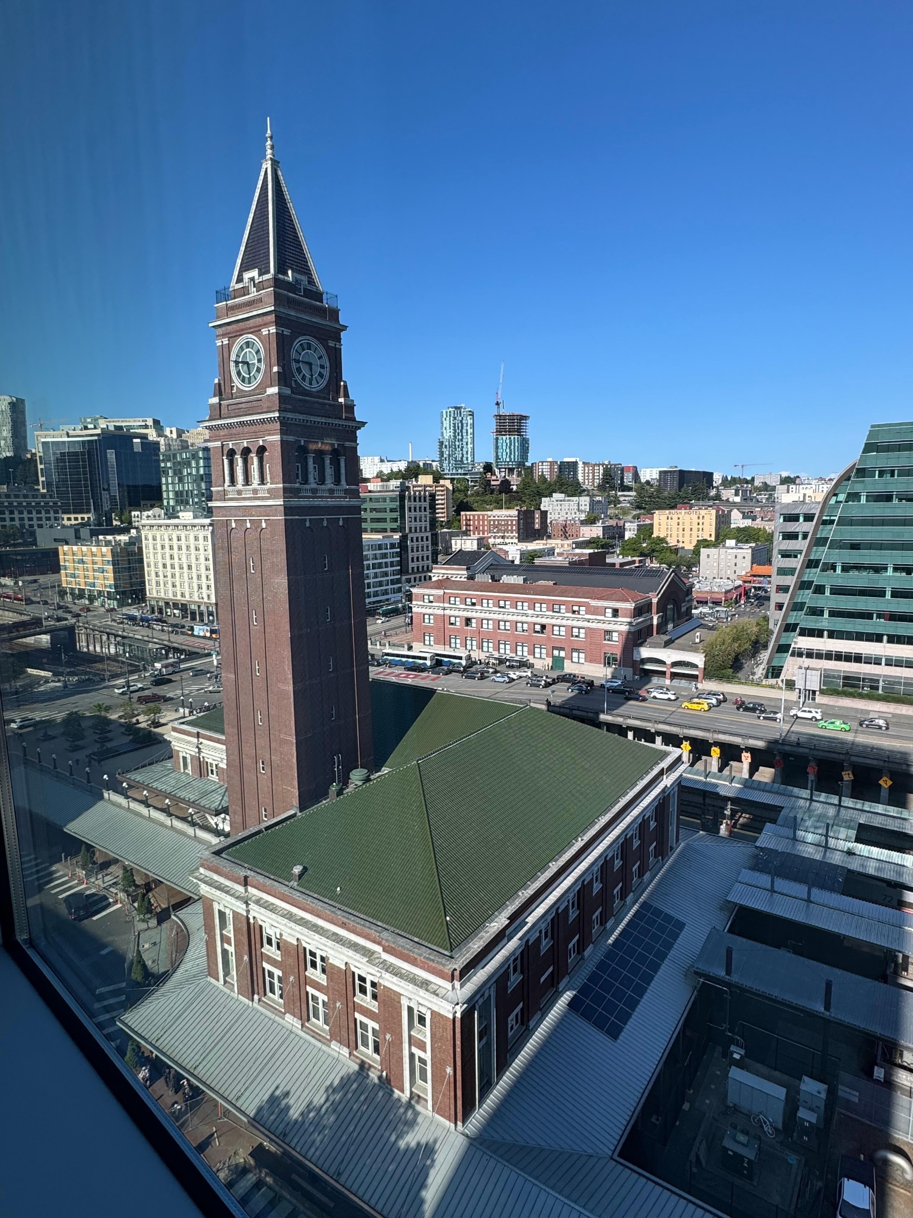 View of the Amtrak Station from our Corner Room