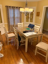 Dining room worked well for office