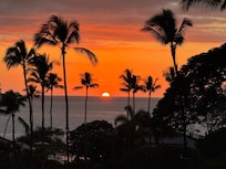 Sunset view just outside the house