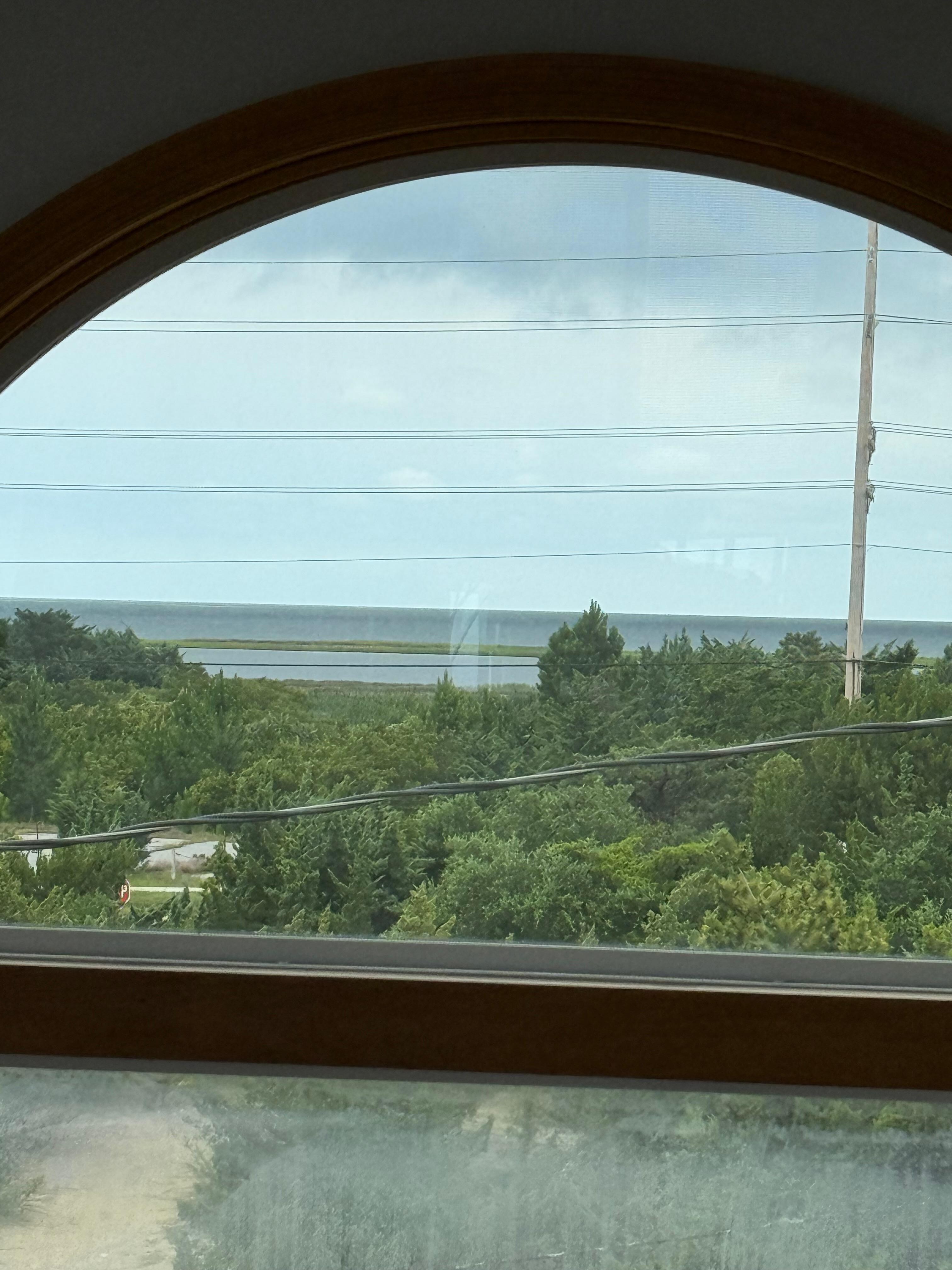 View of the sound from living room. 