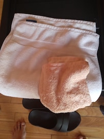 Stains to our towels and wash cloths.