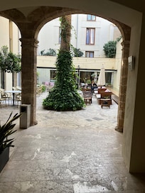 Hotel courtyard
