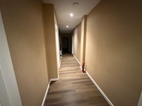 Clean, Well-lit hallways.