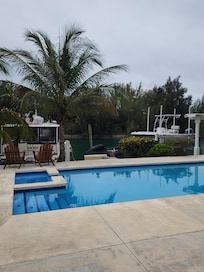 Picture of pool on our arrival