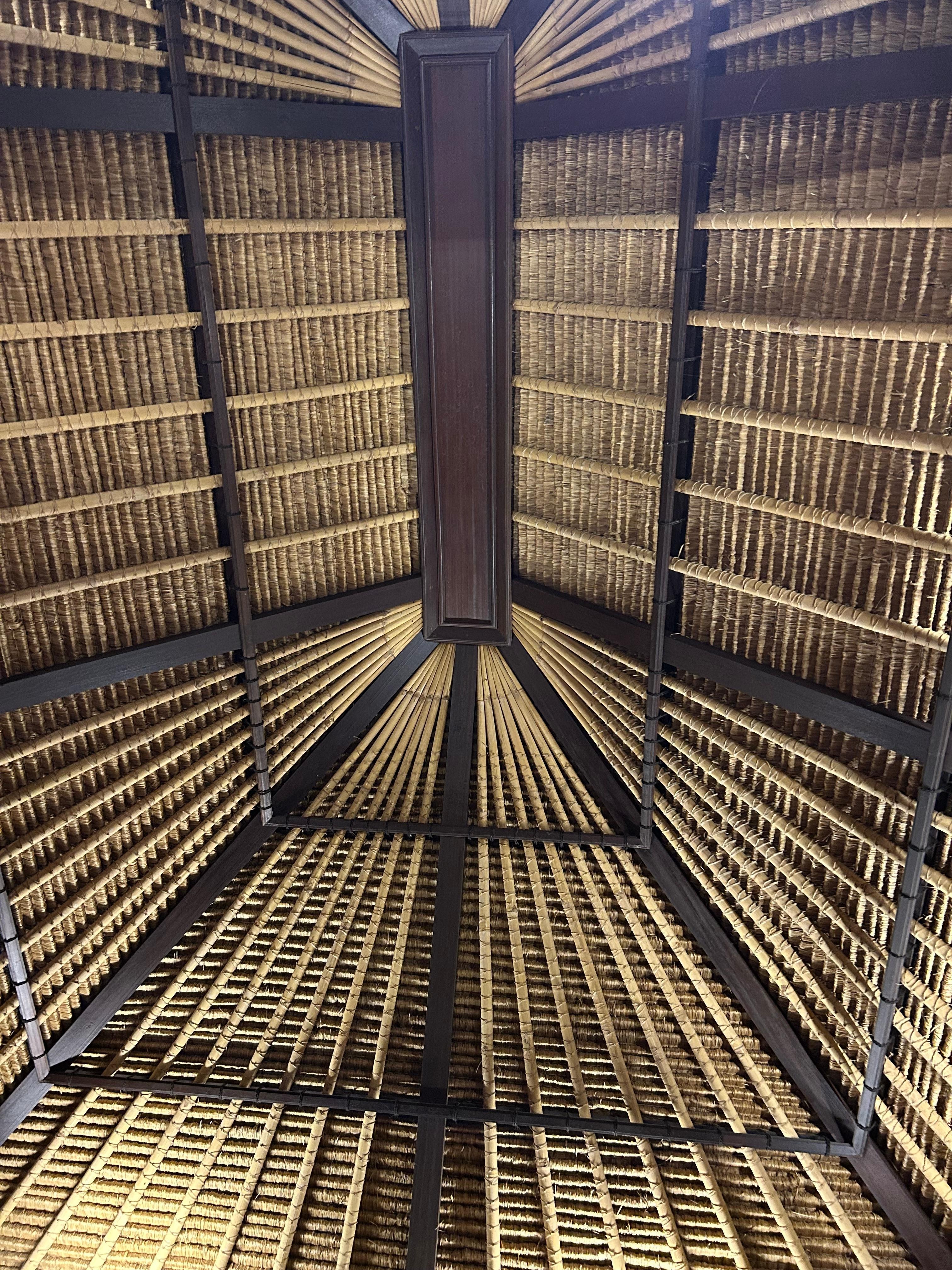 Beautiful roof above the bed