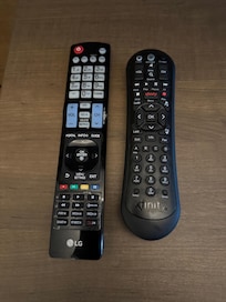 Two remotes for the TV