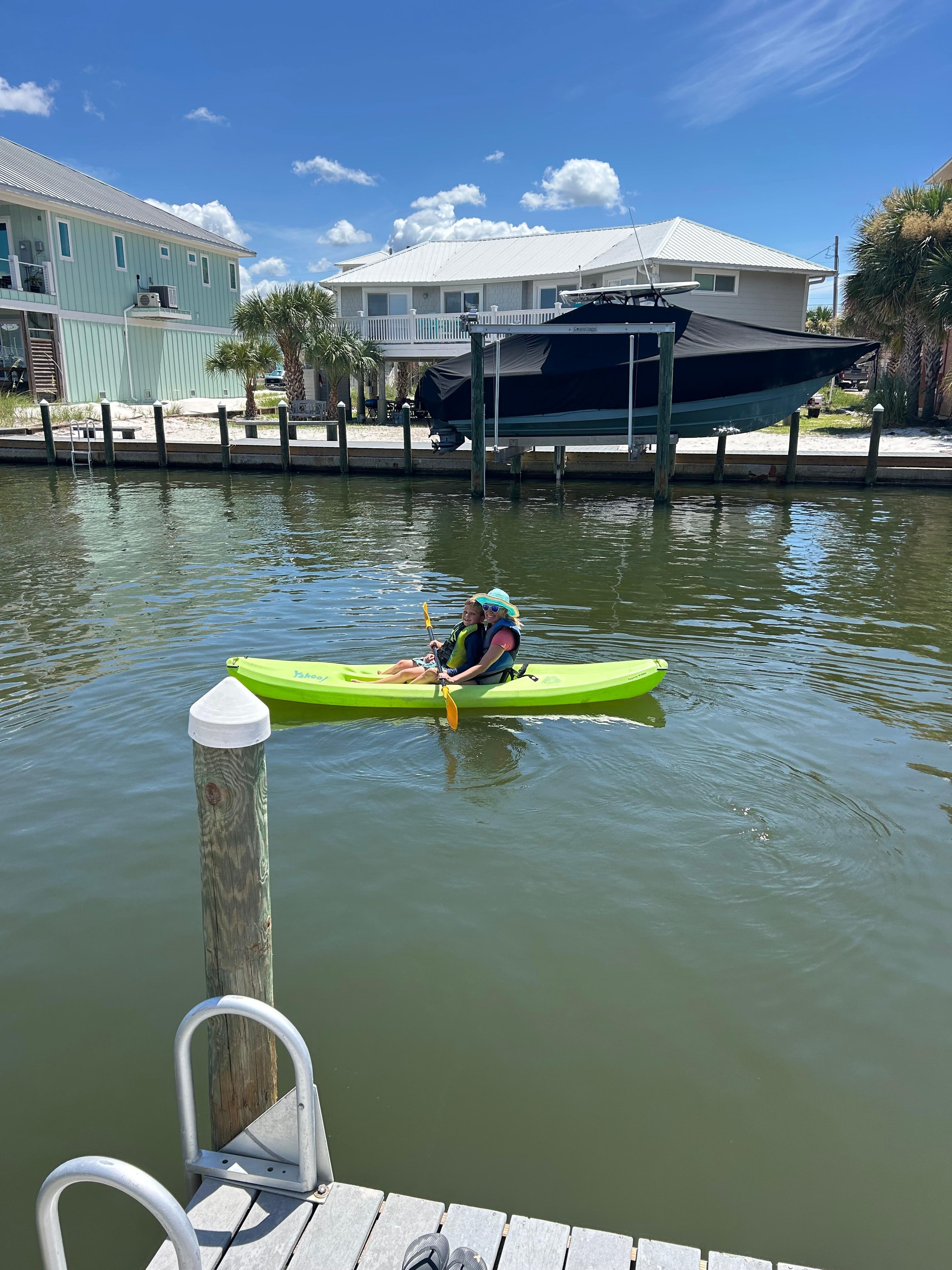 Kayaks were so fun. Home had a variety to choose from. 
