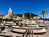 Blick vom Strand Richtung Stadt
