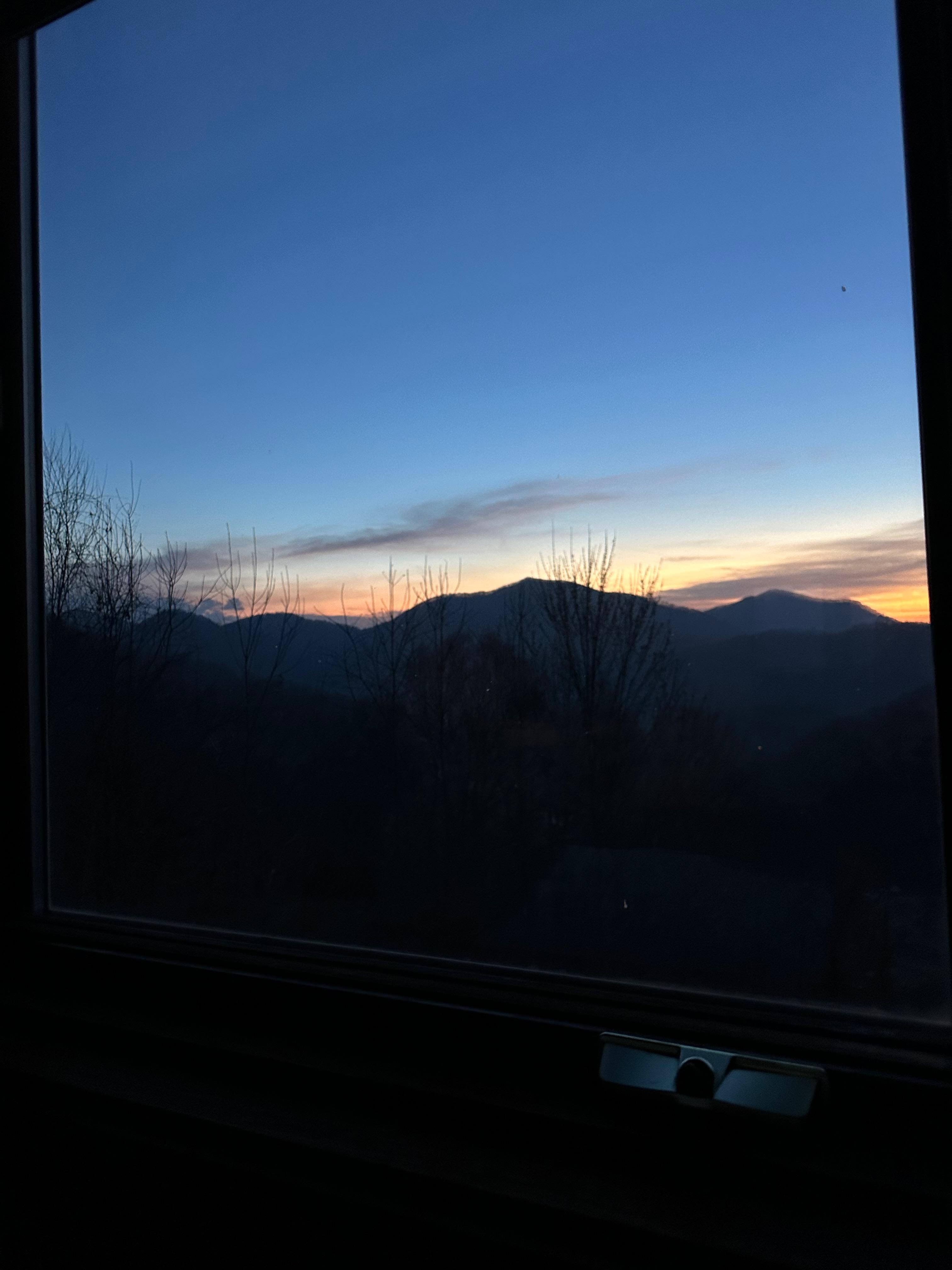 Sunrise from the master bedroom