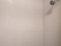 Broken shower panel