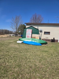 Some of the toys - Kayaks, Target backings for rifle and archery.